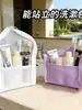 Bolsa de maquillaje para viaje, bolsa portátil impermeable para guardar cepillo de dientes, bolsa de malla plegable para artículos de tocador de baño para viaje de negocios