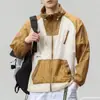 Juvenil Moderno Versátil Bloqueo de Color Nueva Alta Calidad Protección Solar Ropa Estándar Hombre Moda Exterior Verano Chaqueta con Cremallera y Capucha