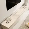 Funda de mueble de TV de lujo y alta gama, protector de encimera, mantel largo, lavable y resistente a la suciedad, alfombrilla para aparador de entrada estilo francés