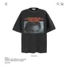 Camiseta de Algodón Puro Pesado Estampado de Personajes Retro Americano Manga Corta Unisex Marca de Moda Corte Holgado Venta al por Mayor Transfronteriza Superior
