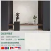 Nuevo Modelo Superficie de Cristal 1200*2400 Fondo Brillante Pared de Fondo Entrada Isla de Jade Azul Mesa Mostrador de Bar Mesa de Café Cristal Azul
