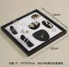 Exhibidor de Joyería Estante para Collares y Pulseras Bandeja Negra y Blanca para Joyería Soporte para Anillos Accesorios de Fotografía para Exhibición de Joyería y Decoraciones