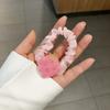 Versão coreana do anel de intestino delgado tridimensional urso anel de cabelo luminoso amor rosto sorridente pequena princesa cabelo corda cabelo corda não machuca cabelo elástico mulheres