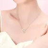 Colar Princesa Fugitiva para Mulheres, Design de Nicho Estilo Ins, Pingente de Coração e Borboleta da Moda, Corrente de Clavícula de Alta Qualidade, Presente para Namorada