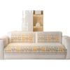 Almofada de sofá de chenille de cor sólida Four Seasons Universal antiderrapante Nordic Light Luxury Simple 2024 Novo estilo chinês Capa de pano