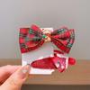 Accesorios para el Cabello de Navidad Niños Sombrero Lindo Pasador Celebridad de Internet Malla Tridimensional Lazo Pinza de Pato Pinza Superior de Astas