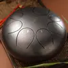 [Instrumento Musical Huashu] Tambor Etéreo de 8 Tonos de 10 Pulgadas, Lengua Redonda, Plato de Percusión Vacío de Color, Tambor de Lengua de Acero, Instrumento de Percusión para Principiantes