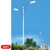 Potência de rede de duas cabeças de braço duplo levou luz de rua iluminação de estrada ao ar livre luz de rua 6 metros 8 metros nova luz de reconstrução de estrada rural