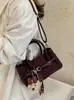 Bolso 2026 Otoño/Invierno Moda de Gama Alta Elegante Versátil Gamuza Simple Estilo Coreano Hombro Único de Mano Hombro Cruzado
