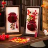 2026 Adornos para Marco de Fotos de Año Nuevo Año del Caballo Festival de Primavera Decoración de Sala de Estar Atmósfera de Año Nuevo Decoración Festiva Interior Arreglo de Escena
