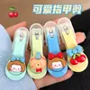 Novos Cortadores de Unha Macaron Fofos Portáteis Tesouras de Unha Desenho Animado Mini Pequenos Dobráveis para Unhas Atacado