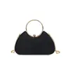 Bolso de Noche Retro Transfronterizo Estilo Nuevo Temperamento Versátil Cadena Bolso de Hombro Único Textura Brillante Elegante de Mano para Mujer