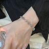 Pulseira Cubo de Zircônia Arco-Íris Quadrado Retrô Feminina Estilo Ins Personalizada Luxo Leve Design de Nicho Alta Qualidade 2023 Nova Fashion