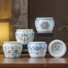Jarra de Porcelana Azul y Blanca Jian Shui con Patrón de Loto para Residuos de Té, Recipiente de Agua para el Hogar, Jarra de Aguas Residuales, Tarro de Almacenamiento, Accesorios para Juego de Té Kung Fu