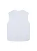 Chaleco Cruzado con Pedrería Estilo Americano para Calle, para Hombres y Mujeres, Verano Holgado Casual sin Mangas Fresco Camiseta sin Mangas