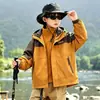 Chaqueta Cortavientos Infantil para Primavera y Otoño para Niños Modelo Nuevo 2026 Chaqueta con Capucha Resistente al Viento para Exteriores 3 en 1 Moderna