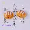 Imitação Comida e Jogar Pão Croissant Bag Resina Acessórios DIY Creme Cola Celular Shell Hairpin Acessórios de Cabelo Geladeira Adesivo