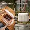 Caja térmica para acampar al aire libre, caja refrigeradora para uso en automóvil, cubo portátil comercial para almacenamiento de hielo para puestos, caja térmica de regalo y obsequio navideño