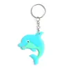 2023 Nuevo llavero de serie marina transfronterizo de Amazon, PVC, dibujos animados, mundo de delfines, decoración de fiesta, regalo