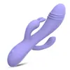 Brinquedos Sexuais - Vibradores de Coelho Transformáveis para Mulheres, Estimulação Clitoriana & Anal do Ponto G, Dildos Macios de Dupla Ponta para Solo & Parceiro, Brinquedo Adulto com 10 Vibrações
