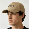 Boné Duckbill de Copa Funda com Aba Larga para Mulheres, Estilo Primavera e Outono que Afina o Rosto, Boné de Beisebol Bordado de Copa Funda para Homens, Chapéu da Moda Coreana para Proteger do Sol