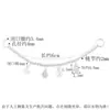 Anillo Doble de Plata de Ley S925 con Colgante de Borla y Símbolo de Buena Suerte, Conector de Cadena para Pulsera DIY