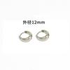 Pendientes brillantes y versátiles de moda europea y americana, de Amazon, superventas transfronteriza, de cobre, chapados en oro, para mujer, en stock.