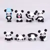Decoração miniatura para terrário de musgo, materiais DIY para montagem, materiais de paisagismo para decoração, urso de pelúcia, panda vermelho