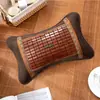 Almohada fresca de verano almohada de tallo de té seda de hielo almohada fresca de bambú almohada fresca de mahjong almohada antigua de ratán de bambú almohada de verano almohada individual de bambú