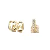 Set de Frenillos de Hip-Hop Transfronterizos Europeos y Americanos Juego de Tres Piezas Chapado en Oro Accesorios para Dientes con Forma de Corazón Personalidad de Moda Geniales Frenillos Dorados