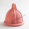 Chapéus Europeus, Americanos, Japoneses e Coreanos Transfronteiriços, Gorros de Tricô Masculinos, Chapéus de Lã, Chapéus com Barra Rebatida, Chapéus de Chupeta, Costas Femininas Pai-Filho, Chapéus Infantis de Agulha