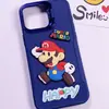 Cola Macia de PVC Desenho Animado Jogo Nintendo Super Mario Capa para Celular Acessórios de Joalheria DIY Cola Acessório de Cabelo Copo de Água