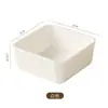 Platillo para mojar Imitación Porcelana Cuadrado Pequeño Platillo Sabor Japonés Platillo para Fondue Bowl para Mojar Barbacoa Comercial Creativo Bowl para Condimentos Pequeño