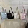Costuras de Lazo Casual 2025 Nuevo Estilo Ropa de Trabajo Color Puro Gran Capacidad Lujo Accesible Textura Bufanda de Seda Bolso de Hombro para Mujer