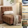 Novo modelo de sofá-cama, dupla função para reclinar e sentar, adequado para apartamentos pequenos, estilo retrô na cor creme, ideal para cochilos, moradia para aluguel, multifuncional dobrável de alta qualidade