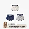 Shorts de Seguridad de Algodón Puro Estilo Coreano Pastoral Anti-Exposición Dos en Uno Todo Algodón Entrepierna Antibacteriana Shorts Tipo Boxer Pequeños para Niña
