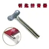 Aço inoxidável ferro espremedor de pasta de dente cabeleireiro cor chave creme Cor de aperto creme ferramenta semicírculo metal espremedor colher rolo