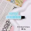 Nuevos pasadores de pelo con texto peculiar, pasadores laterales divertidos y lindos, pasadores personalizados para flequillo, accesorios para el cabello de un yuan de puestos callejeros