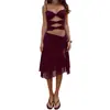 Amazon Transfronterizo Otoño Más Vendido Vestido Estilo Europeo y Americano Sexy Delgado Tubo Hueco Hombros Descubiertos Vestido
