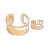 Pulsera Anillo Abierto Redondo Hueco Estilo Metal Transfronterizo Europeo y Americano, Pulsera de Lujo Ligero de Gama Alta, Accesorio de Mano Versátil Exagerado