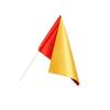 Bandera Roja y Amarilla de Doble Cara Bandera para Actuación de Baile de Reunión Deportiva Escolar Danza de Estudiante de Jardín de Niños Bandera Roja Engrosada de Manivela