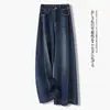 Procesamiento Personalizado Otoño 2026 Jeans de Cintura Alta para Mujer Adelgazantes con Caída Pierna Ancha Sueltos Rectos Versátiles Casuales Pantalones Largos