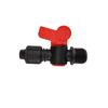 Válvula de Linha Única Série Tubo Agrícola PE Soquete Trava Válvula Mãe Passagem Simples Direta Válvula de Água com Rosca Externa
