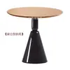 Mesa Redonda Pequeña de Madera Maciza para Oficina de Ventas, Mesa y Sillas de Negociación para Tienda 4S, Mesa de Comedor de Lujo Ligero, Mesa de Café de Mármol para Hotel T450