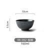 Pratos estilo japonês e tigela de grés preto para casa com vento personalidade prato retrô para bife cerâmica luz de luxo louça de cor sólida atacado