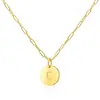 Diseño de Nicho Sentido Ronda 26 Letra Colgante Pam Collar Moda Femenina Versátil Todo-partido estilo ins Cadena para Clavícula Collar