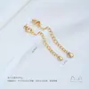 Acero de Titanio Antidesvanecimiento Superficie Lisa Forma de Corazón Estrella de Cinco Puntas Ovalada Gota de Agua Cierre de Langosta Cadena de Extensión Accesorios de Joyería Hechos a Mano para Bricolaje