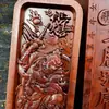 Suministros Taoístas Token de Madera de Azufaifo Relieve Estatuas de Wang Lingguan Decreto Token Orden de los Cinco Truenos de Wang Lingguan