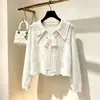 Suéter Elegante de Punto con Mangas Largas Irregulares Estilo Coreano para Mujer 2026 Otoño Nuevo Estilo Adelgazante Bodycon Capa Base Top