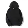 Sudadera con capucha de color liso de tela de 220g para hombre y mujer, sudadera con capucha casual transfronteriza nueva y moderna, holgada y versátil
